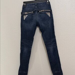 Beach Bunny Dark Blue Women's Skinny Jeans with Studs
